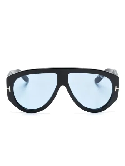 Tom Ford Bronson Pilotenbrille In Black