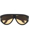 Tom Ford Bronson Tinted Sunglasses In Black