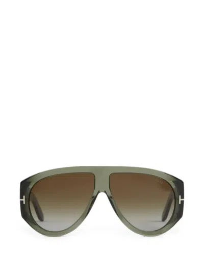 Tom Ford Bronson Sunglasses In Green