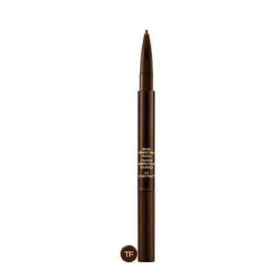 Tom Ford Brow Perfecting Pencil, Eyebrows, Chestnut, Matte In White