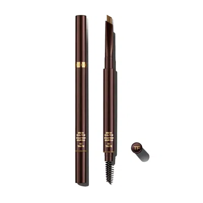Tom Ford , Brow Sculptor, Double-ended, Eyebrow Cream Pencil, Taupe, 6 G Gwlp3 In White