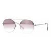 Tom Ford Geometric-frame Sunglasses In Silver
