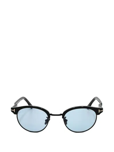 Tom Ford Browline Sunglasses In Black