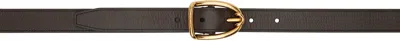 Tom Ford Brown Angled Buckle Belt