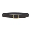 Tom Ford Adjustable Length Gold-tone Buckle Suede Finish In Black