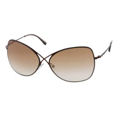 Tom Ford Brown Butterfly Ladies Sunglasses Ft0250 48f 63