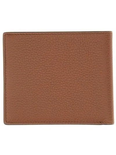 TOM FORD TOM FORD BROWN CALF LEATHER WALLETS