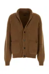 Tom Ford Shawl-collar Cardigan In Brown