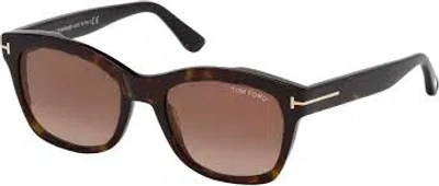 Tom Ford Brown Gradient Square Ladies Sunglasses Ft0614 52f 52