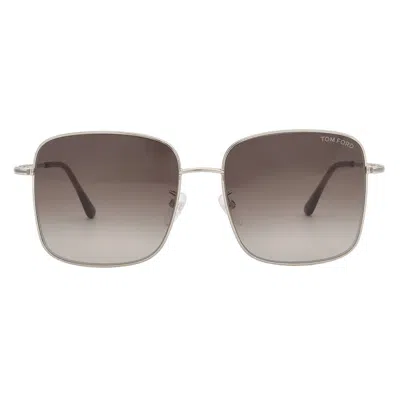 Tom Ford Brown Gradient Square Ladies Sunglasses Ft0894-k 28f 59