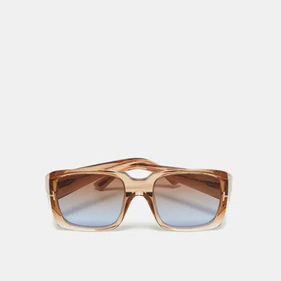 Pre-owned Tom Ford Brown Gradient Tf1035 Ryder 02 Square Sunglasses