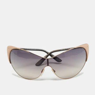 Pre-owned Tom Ford Brown Gradient Vanda Tf 364 Cat Eye Sunglasses