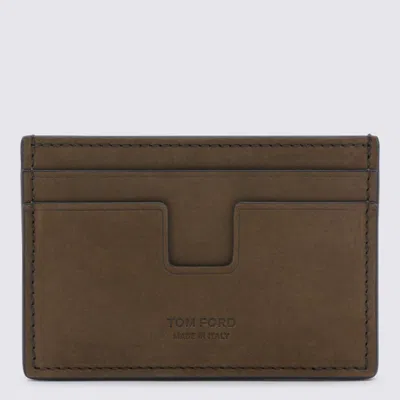 Tom Ford Brown Leather Card Holder