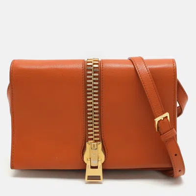 Pre-owned Tom Ford Brown Leather Sedgewick Shoulder Bag