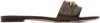 Tom Ford Brown Leather Whitney Slides In 1b073 Saddle Brown