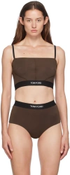Tom Ford Brown Modal Signature Camisole In Kb915 Darkest Brown