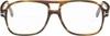 Tom Ford Square-frame Glasses In Brown