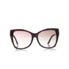 Tom Ford Brown Oversized Carli Sunglasses In Brown