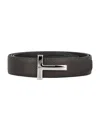 Tom Ford Brown Reversible Buckle Belt In Brown