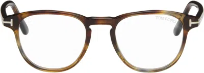 Tom Ford Brown Round Glasses