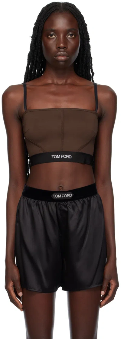 Tom Ford Brown Signature Bra In Kb800 Dark Chocolate
