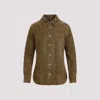 TOM FORD BROWN SOFT SUEDE LAMB LEATHER SHIRT