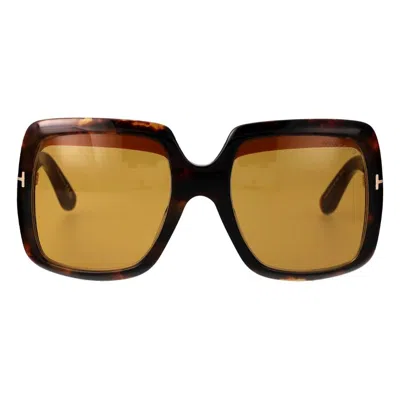 Tom Ford Brown Square Ladies Sunglasses Ft1194 52e 55