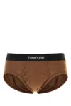 Tom Ford Brown Stretch Cotton Brief