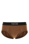 Tom Ford Brown Stretch Cotton Brief