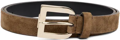 Tom Ford Brown Suede Calf Belt