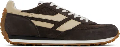 TOM FORD BROWN SUEDE MICK SNEAKERS