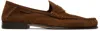 Tom Ford Ripley Loafers Penny Strap Round Toe Suede In Brown