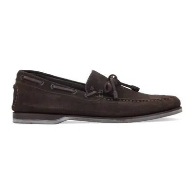Tom Ford Brown Tie Front Loafers