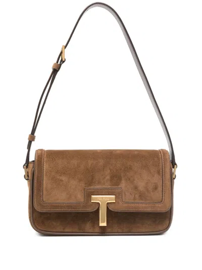Tom Ford Wallis Shoulder Bag In Brown