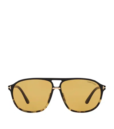 Tom Ford Bruce Aviator Sunglasses In Black