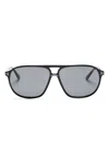 Tom Ford Bruce Navigator-frame Sunglasses In 黑色