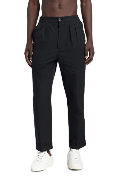 Tom Ford Brushed Pleated Lounge Pants In Black