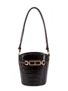 Tom Ford Small Leather Bucket Shoulder Bag In Brown