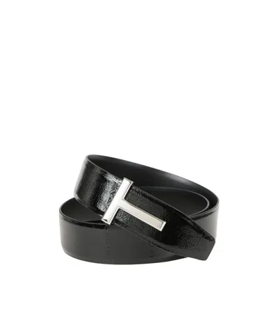 Tom Ford Buckle Belt In Black