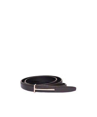 Tom Ford Buckle Belt In Black