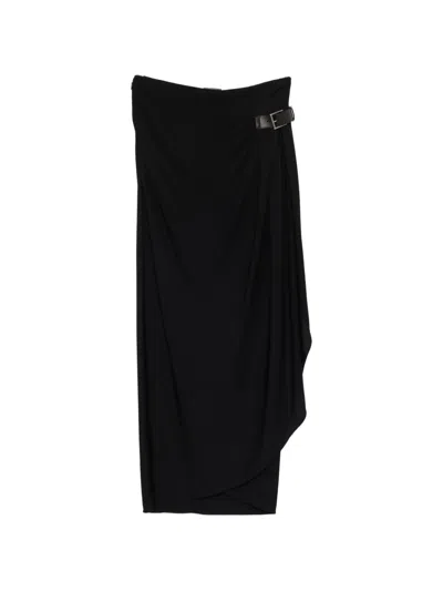 Tom Ford Buckle-detail Maxi Skirt In Black