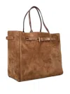 Tom Ford Buckle Detail Tote Bag In Brown