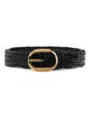 Tom Ford Buckle-fastening Leather Belt In Black