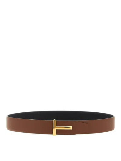 TOM FORD BUCKLE REVERSIBLE BELT LOGO