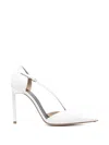 Tom Ford Stiletto Asymmetric Strap Pump In White