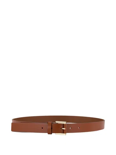 Tom Ford Buckled Leather Belt In Brown