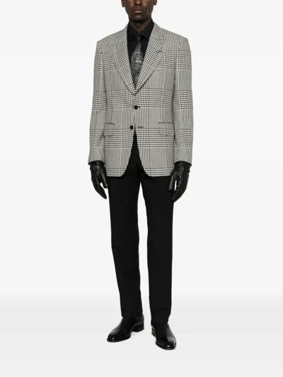 Tom Ford Buckle-fastening Tailored Trousers In Black