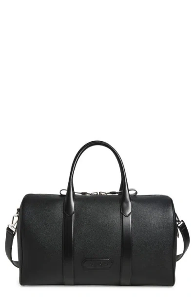 Tom Ford Buckley Leather Duffle Bag In Black