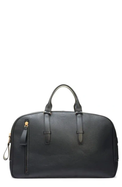 Tom Ford Buckley Leather Duffle Bag In Black