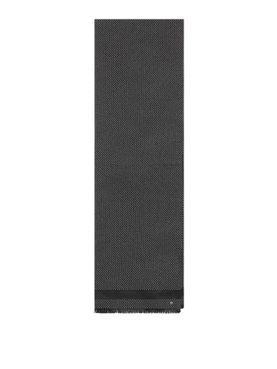 Tom Ford Jacquard Silk Scarf In Black
